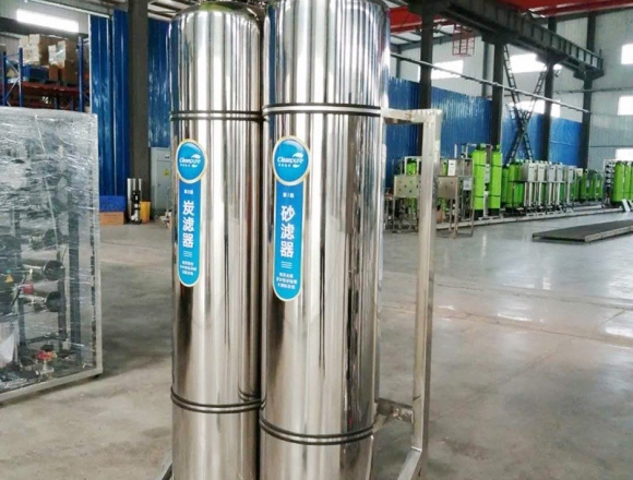 口罩廠0.5噸雙級反滲透純化水、純凈水設備